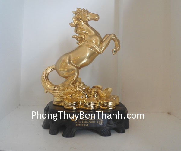 ngua y200 Feng shui gold plated stone powder Horses Y200